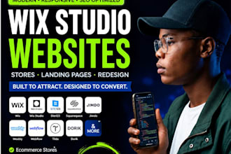 design weebly, wix website, wix studio, online store and website redesign