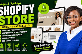 shopify store redesign, shopify website redesign and shopify redesign