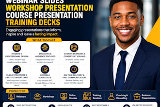 design webinar slides workshop presentation course presentation training decks