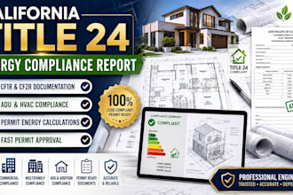 title 24 energy report multi family adu house remodel hvac cf1r california