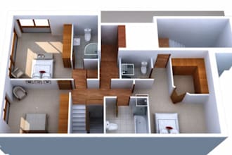 do 3d floor plan by sweet home 3d and sketchup