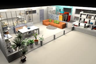 create realistic 3d floor plan and rendering using sweet home 3d and sketchup