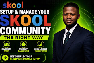 setup skool online community skool course creation skool community manager
