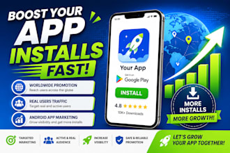 do android mobile app promotion, app install, game promotion