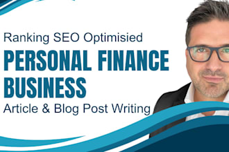 write SEO personal finance article, trade blog and and real finance guest post