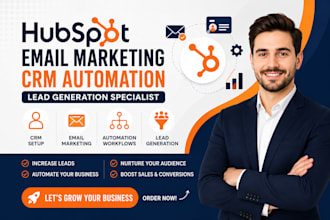 setup hubspot email marketing CRM automation lead generation specialist
