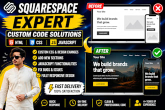transfer HTML landing page to squarespace