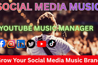 manage social media and youtube for music artist