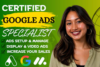 setup and manage google ads,adwords campaign, audit sem as ppc manager for sales