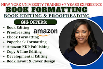 do book editing book formatting paperback formatting amazon KDP book design