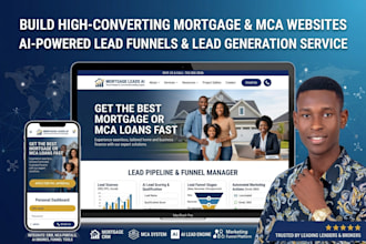 design mortgage website mca loan website generate mortgage leads ai lead funnel
