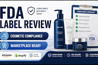 review cosmetic products labels for amazon fda compliance