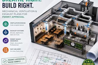 design mechanical ventilation and exhaust plans for permit approval