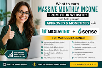 approve and monetize your website with mediavine and 6sense