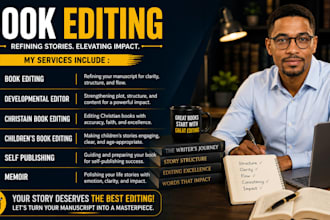 be developmental book editor, christian book editor, proofread christian novel