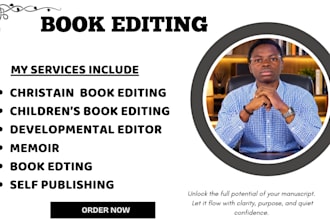 be your christian book editor, proofread romance novel