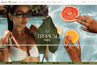 design jewelry shopify store jewelry website fashion store