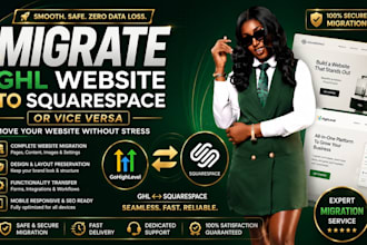 migrate highlevel website to squarespace, squarespace website to gohighlevel,