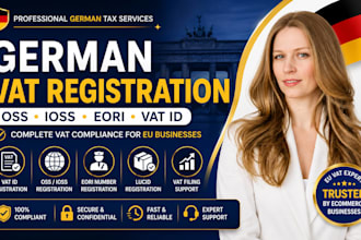 do german vat registration, ioss, oss, eori, vat id steuerberater