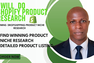 shopify winning product research and product listing