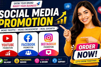 do professional youtube  social media promotion