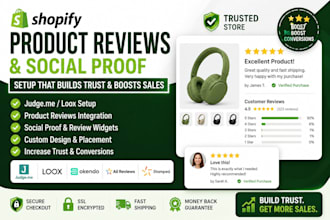 setup shopify product reviews and social proof