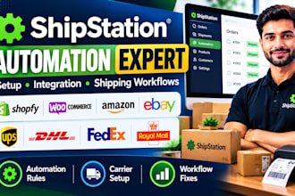 set up shipstation automation, integration and shipping workflows