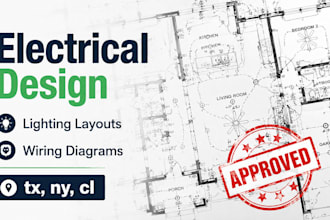 do electrical drawing, single line diagram, electrical engineering in tx, cl, ny