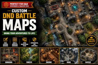create custom dnd battle maps for rpg campaigns