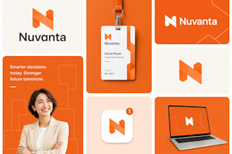 design a clean saas logo, app icon and brand identity
