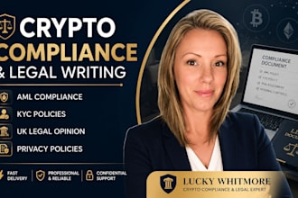 provide UK legal opinion, crypto legal opinion, aml compliance and kyc policy