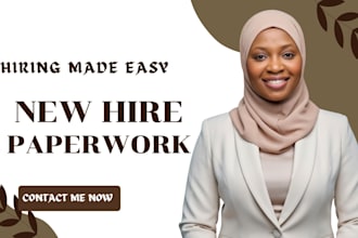 deliver new hire paperwork hiring form employee handbook ongoing checklist