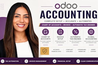 setup global odoo accounting chart of account, invoice and automatic tax engines