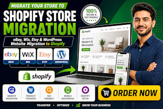 do shopify migration from ebay wix etsy and wordpress website migration