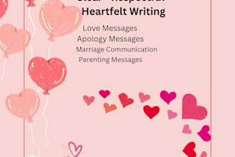 write relationship, marriage, and parenting messages for you