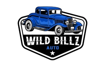design wild auto jeep car business brand logo