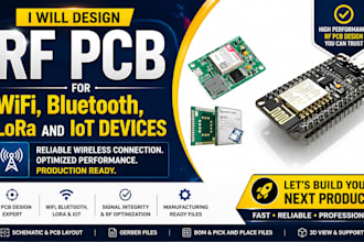 design rf pcb for wifi bluetooth lora and lot devices