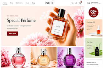 perfume shopify store fragrance website cosmetic store perfume store