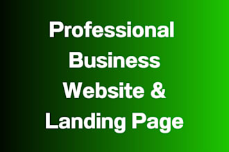 design business website and landing page