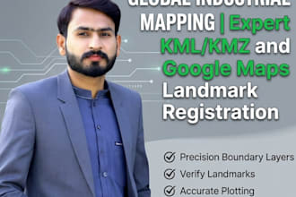 create google maps, earth location idustrial landmarks