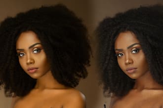 do natural beauty retouching with realistic skin texture