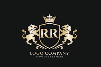 design luxury heraldic, coat of arms logo
