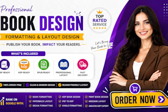 do ebook, print book formatting and interior layout design