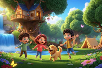 illustrate children story book, childen book and book cover design