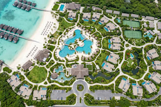 design resort site plan, master plan, consept, landscape render, map animation