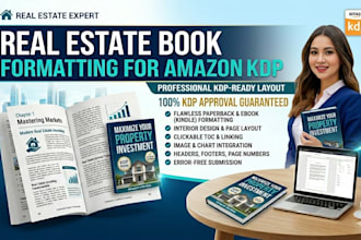 do real estate book formatting for amazon KDP