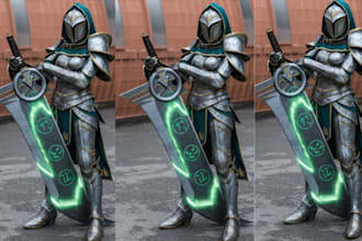 custom 3d cosplay armor stl model props dagger sword design printable 3d helmet