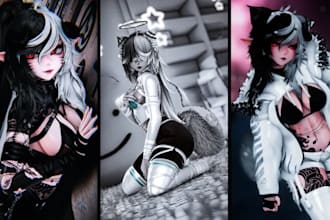 create custom vrchat avatar, furry avatar, aime avatar