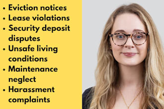 draft sound eviction response and landlord tenant dispute letters as your lawyer