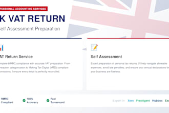 prepare your UK vat return and self assessment for hmrc